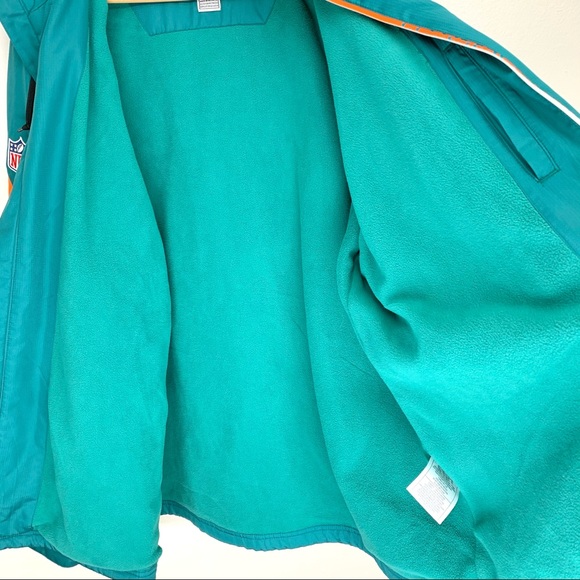 NFL Onfield Reebok Miami Dolphine Hooded Jacket - Picture 7 of 7